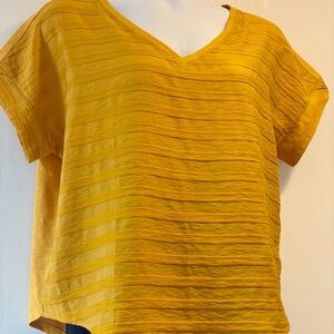 NWT Harvest Yellow V-Neck Women's Top